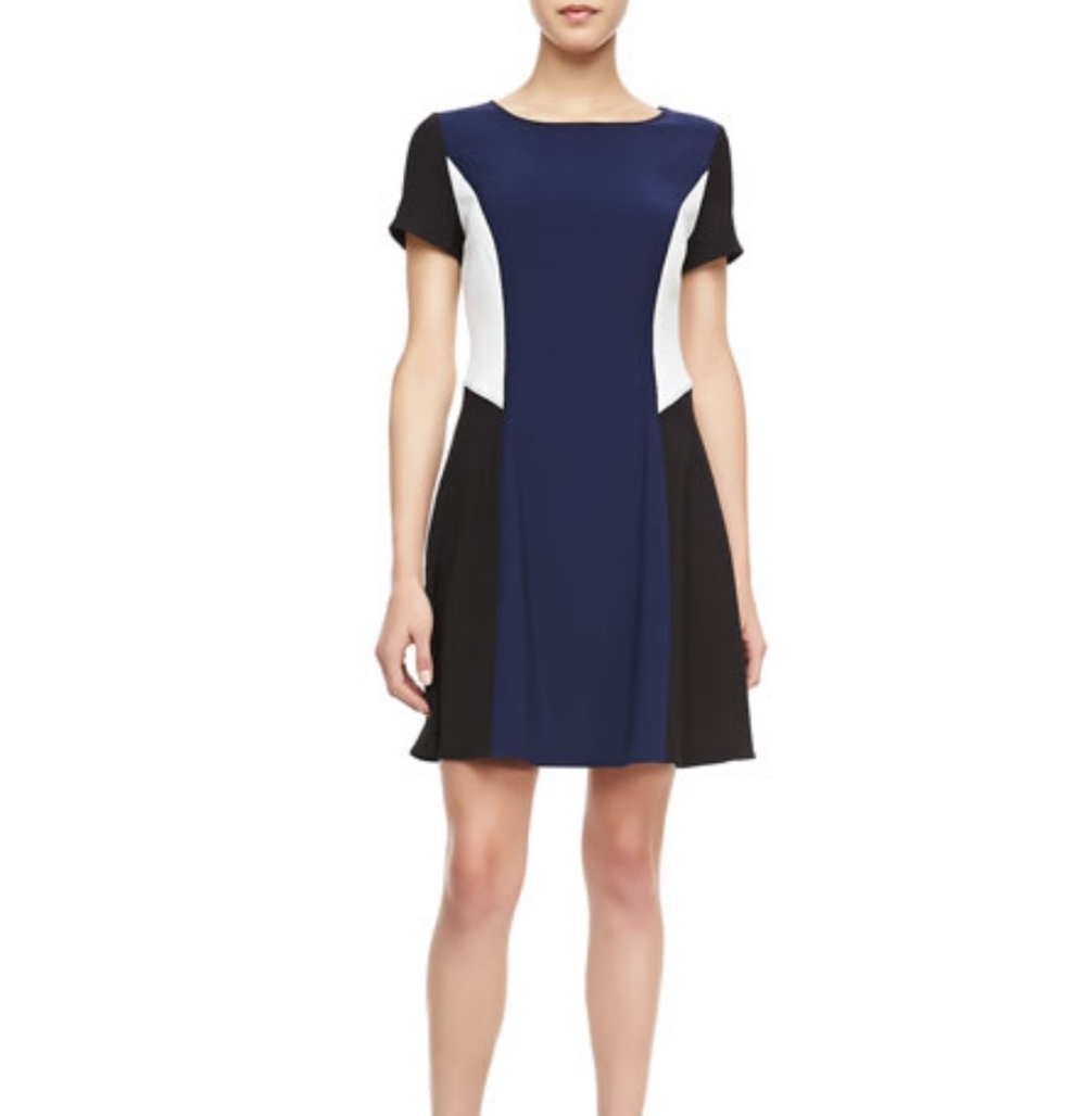 NWT Jonathan Simkhai 2 Angle Colorblock A-Line Dress